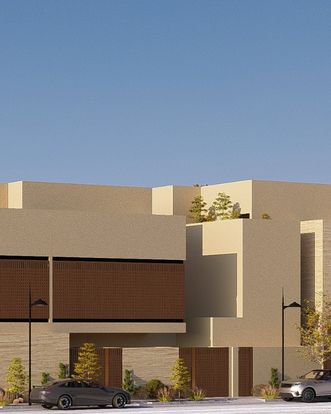 Alurean One — an alternate view of the same building and its landscaped setback