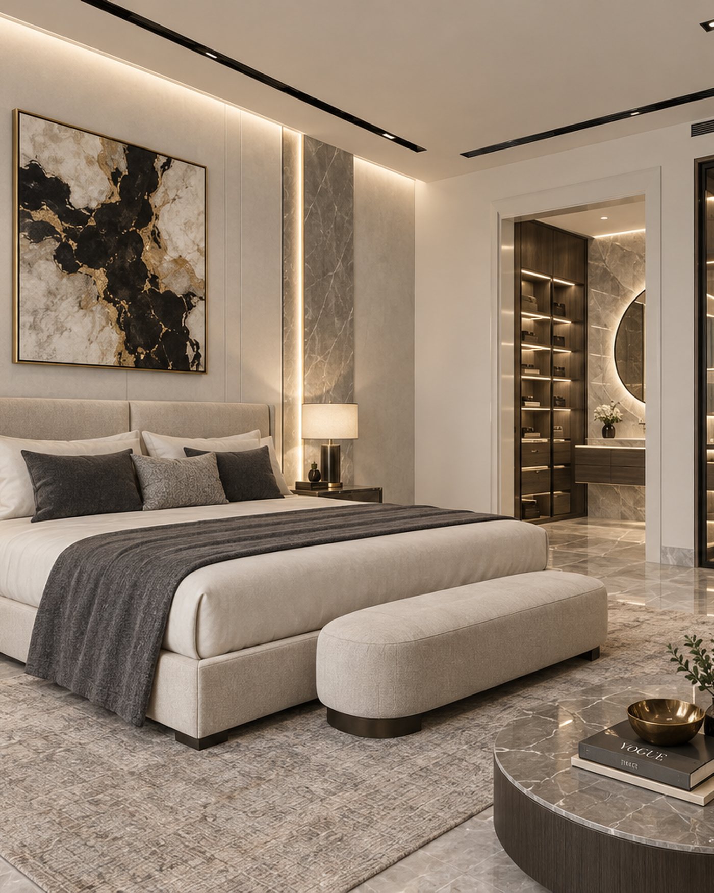 A residential interior showing design intent — proportion, materials and light